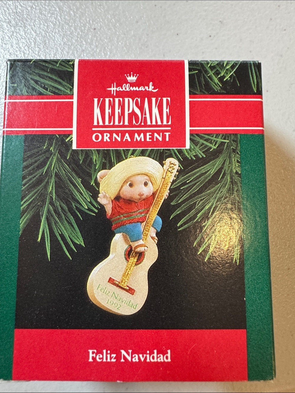 Hallmark Feliz Navidad Mouse with Sombrero and Guitar